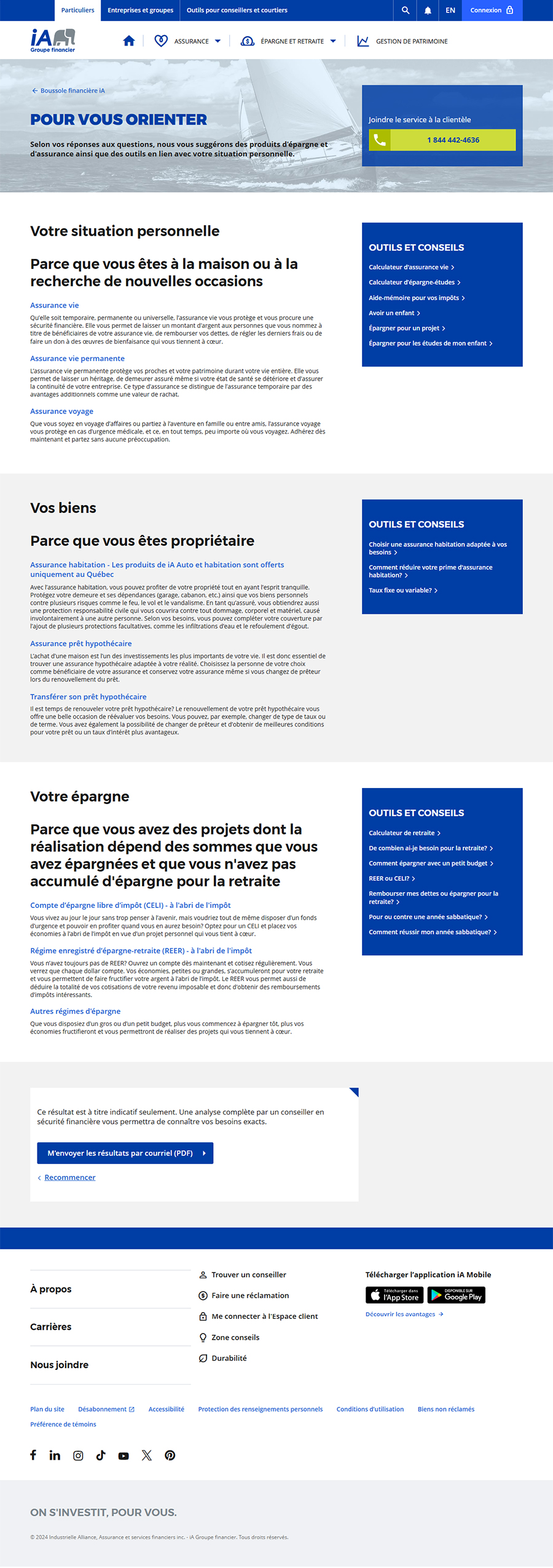 Réalisation Boussole financière iA 3